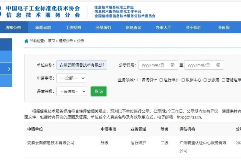 安序头条 | 安徽安序顺利升级运维服务能力成熟度（ITSS）二级符合性认证